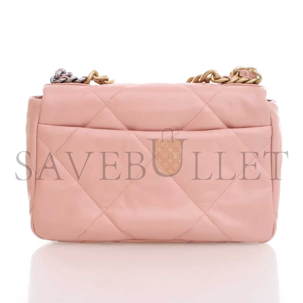 Ch*el 19 flap small pink goatskin as1160 (26*16*9cm)